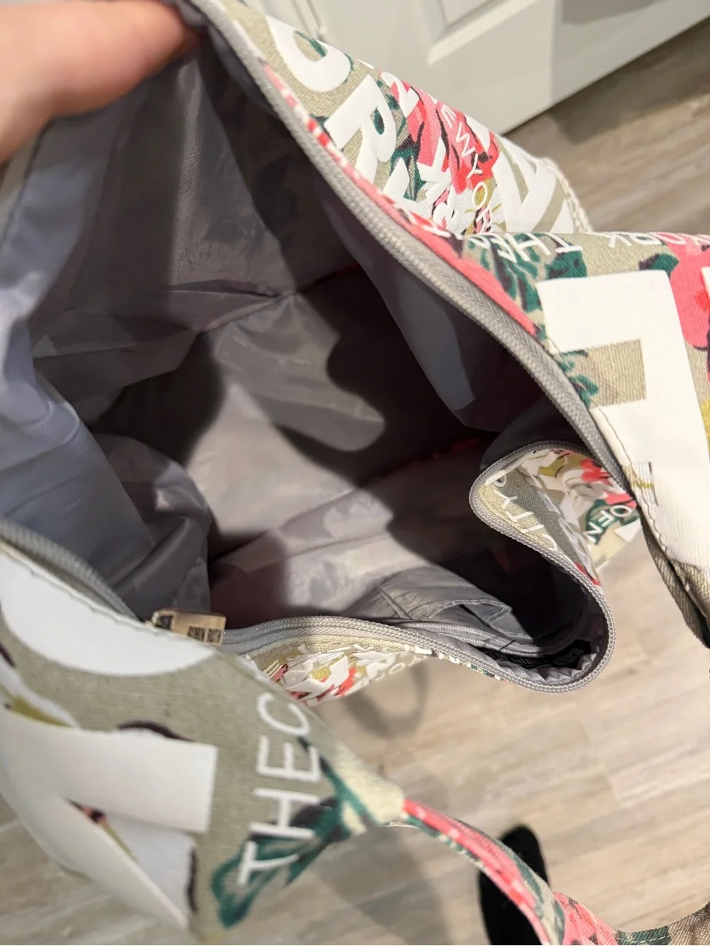 Robin Ruth New York Floral Canvas Hobo Bag